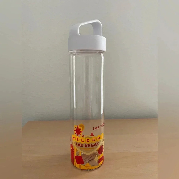 Starbucks Las Vegas You Are Here Glass Water Bottle - Picture 2 of 2